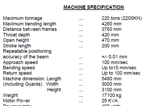 AMADA HFE 220-4 M P261006145