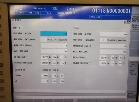 Mori Seiki NZX 2000 / 800 SY2 P261012143
