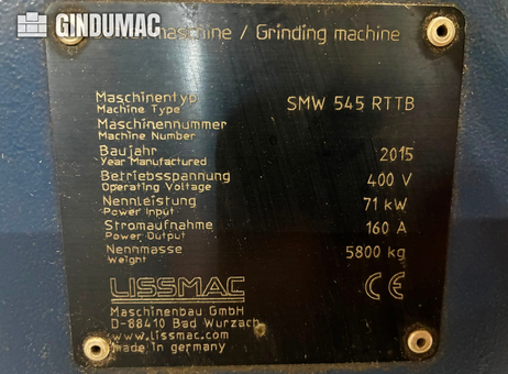 LISSMAC SMW 545 RTTB P261014367