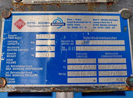 Unex Hybrid, fully welded plate heat exchanger P2610151191
