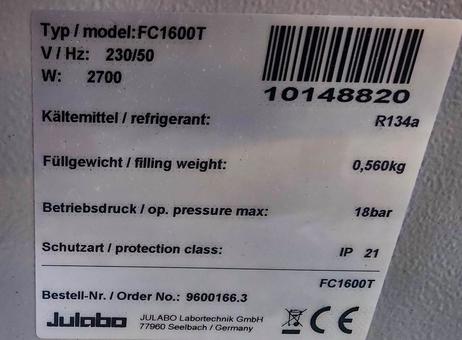 Julabo FC-1600T Chiller P2610151213