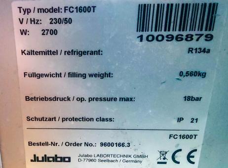 Julabo FC-1600T Chiller P2610151214