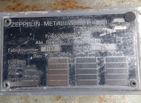Zeppelin 19.370 L (40 Bar, High Pressure Reactor) P261015572