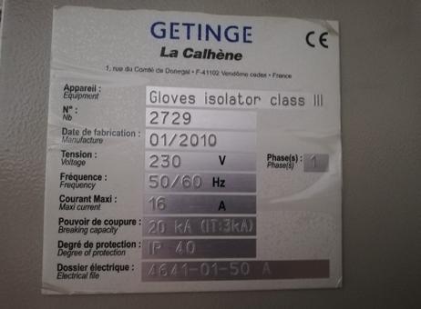 Getinge Gloves isolator class III P261015857