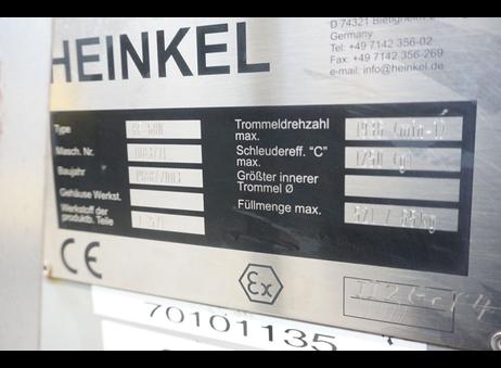 Heinkel HF600 Inverting Filter Centrifuge P261015881