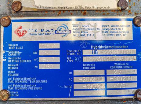 Unex Hybrid; fully welded plate heat exchanger P261015992