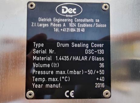 Dietrich Engeneering Consultants DSC"Dec powder transfer system" P2610161384
