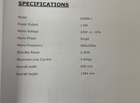Electronics Devices SIGMA I P2610161667