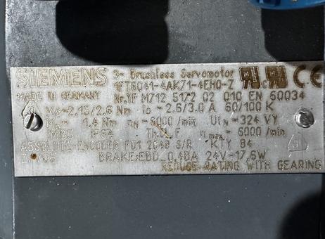 SIEMENS 1FT6041-4AK71-4EH0-Z P261019035