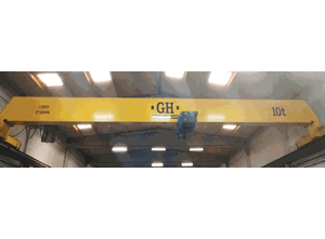 GH 5-metric-ton and 10-metric-ton overhead cranes (2022), like new, with crane runways