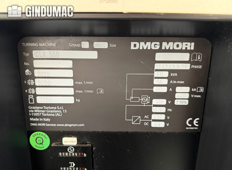 DMG MORI CLX 550 V4 P261019244