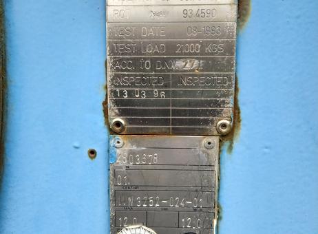 KONGSBERG OFFSHORE LARGE UMBILICAL REEL 37 LINE P261020036
