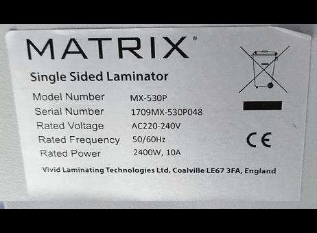 Vivid Laminating Technologies Ltd. MATRIX MX-530P P261021117