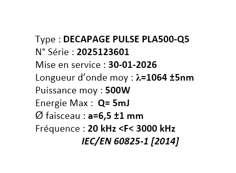 Cosphi Laser PLA500-Q5 P261022169