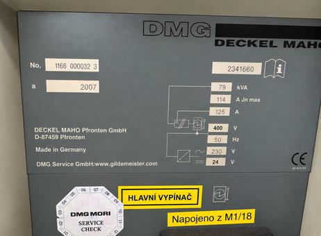 Deckel Maho DMC 125 FD duoBLOCK P261026031