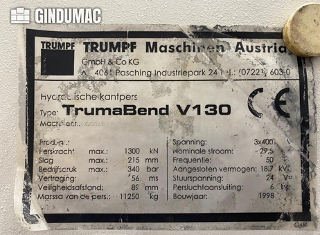 TRUMPF Trumabend V130 P261027157