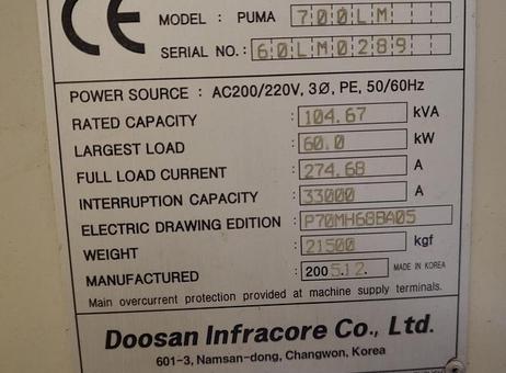 Doosan Puma 700LMB P261030184